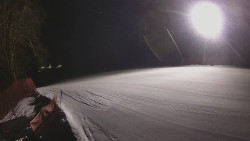 Prostřední část sjezdovky a snowpark
