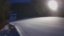 Prostřední část sjezdovky a snowpark