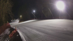 Prostřední část sjezdovky a snowpark