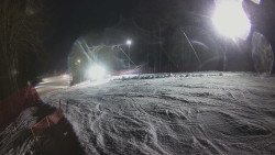 Prostřední část sjezdovky a snowpark