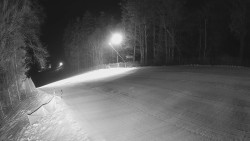 Prostřední část sjezdovky a snowpark