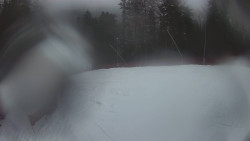 Prostřední část sjezdovky a snowpark