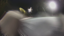 Prostřední část sjezdovky a snowpark