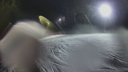 Prostřední část sjezdovky a snowpark