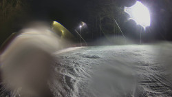 Prostřední část sjezdovky a snowpark