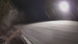 Prostřední část sjezdovky a snowpark