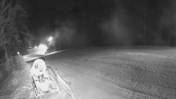 Prostřední část sjezdovky a snowpark