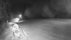 Prostřední část sjezdovky a snowpark