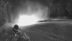 Prostřední část sjezdovky a snowpark