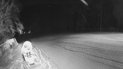 Prostřední část sjezdovky a snowpark