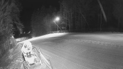 Prostřední část sjezdovky a snowpark