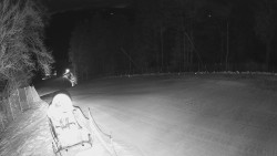 Prostřední část sjezdovky a snowpark