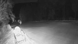 Prostřední část sjezdovky a snowpark