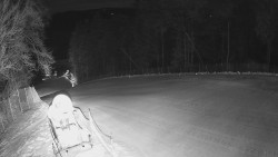 Prostřední část sjezdovky a snowpark
