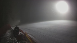 Prostřední část sjezdovky a snowpark