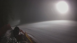 Prostřední část sjezdovky a snowpark