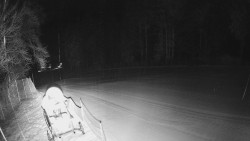 Prostřední část sjezdovky a snowpark