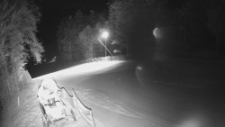 Prostřední část sjezdovky a snowpark