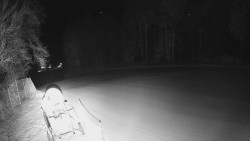 Prostřední část sjezdovky a snowpark