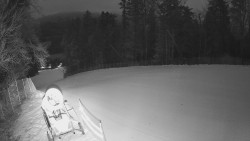 Prostřední část sjezdovky a snowpark