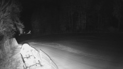 Prostřední část sjezdovky a snowpark