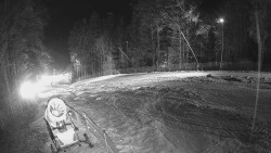Prostřední část sjezdovky a snowpark