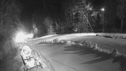 Prostřední část sjezdovky a snowpark