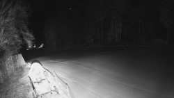 Prostřední část sjezdovky a snowpark