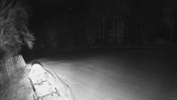 Prostřední část sjezdovky a snowpark