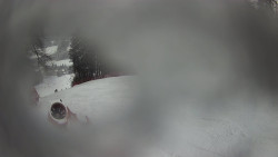 Prostřední část sjezdovky a snowpark