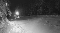 Prostřední část sjezdovky a snowpark