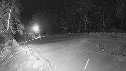 Prostřední část sjezdovky a snowpark