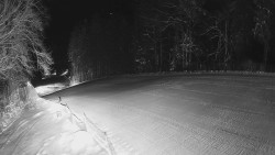 Prostřední část sjezdovky a snowpark