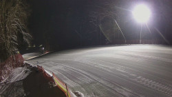 Prostřední část sjezdovky a snowpark