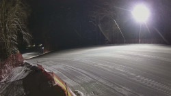 Prostřední část sjezdovky a snowpark