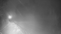 Prostřední část sjezdovky a snowpark