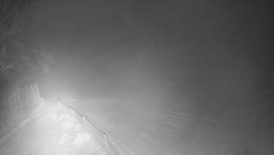 Prostřední část sjezdovky a snowpark