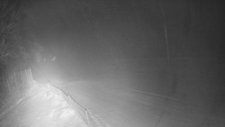 Prostřední část sjezdovky a snowpark