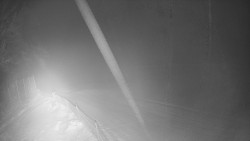 Prostřední část sjezdovky a snowpark