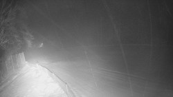 Prostřední část sjezdovky a snowpark