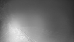 Prostřední část sjezdovky a snowpark