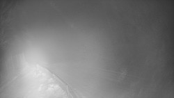 Prostřední část sjezdovky a snowpark