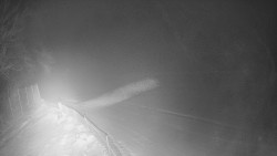 Prostřední část sjezdovky a snowpark