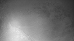 Prostřední část sjezdovky a snowpark