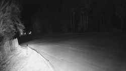 Prostřední část sjezdovky a snowpark