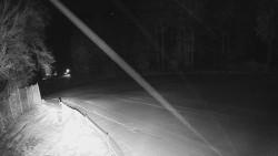 Prostřední část sjezdovky a snowpark