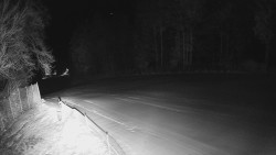 Prostřední část sjezdovky a snowpark