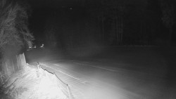 Prostřední část sjezdovky a snowpark