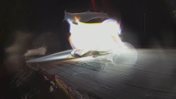 Prostřední část sjezdovky a snowpark