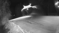 Prostřední část sjezdovky a snowpark